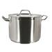 Thunder Group SLSPS4060 60 qt Stainless Steel Stock Pot w/ Cover - Induction Ready