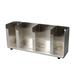 Dispense-Rite CTLD-19 Cup & Lid Organizer, (4) Compartment, All Cup Types, Silver