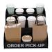 Dispense-Rite MOPU-3B Order Pick-Up Display Stand w/ 3 Tiers - Acrylic, Black