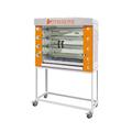 Rotisol USA FB1160-4G-SS FlamBoyant Gas 4 Spit Commercial Rotisserie w/ 20 Bird Capacity, Natural Gas, 4 Stainless Steel Spits, NG, Gas Type: NG