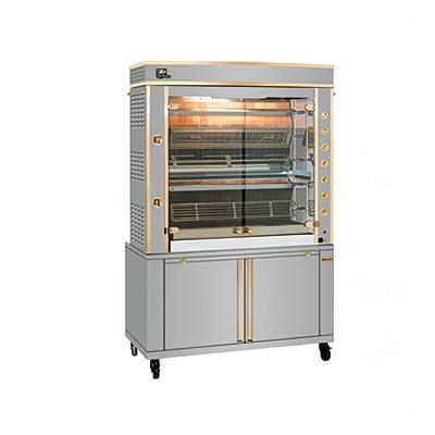 Rotisol USA GF1375-5G-SS Gas 5 Spit Commercial Rotisserie w/ 30 Bird Capacity, Liquid Propane, 5 Stainless Steel Spits, LP, Gas Type: LP