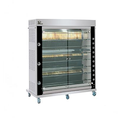 Rotisol USA GF1675-8G-SSP Gas 8 Spit Commercial Rotisserie w/ 54 Bird Capacity, Natural Gas, Stainless Steel, Gas Type: NG