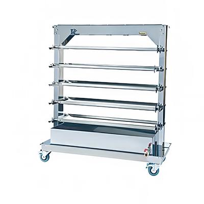 Rotisol USA RACK10975MF Spit Rack for 10 Spits for MasterFlame 975 Rotisseries, Stainless Steel