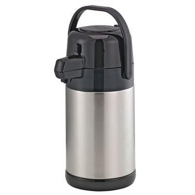 Service Ideas SECA19S 1 9/10 Liter Push Button Airpot, Stainless Steel Liner, Silver