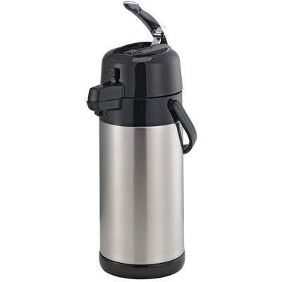 Service Ideas SECAL25S 2 1/2 Liter Lever Action Airpot, Stainless Steel Liner, Silver