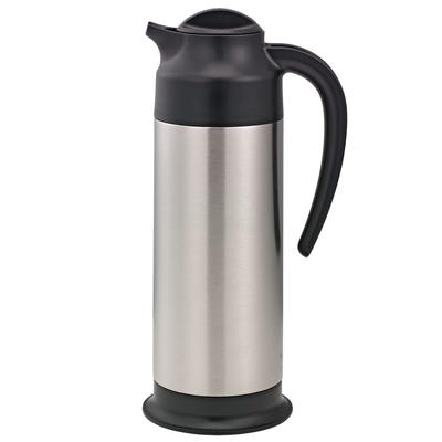 Service Ideas SSN100 33 4/5 oz Vacuum Carafe w/ 6 hr Retention & Screwon Lid, Stainless, Silver