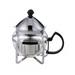 Service Ideas T600CC 3/5 liter Tea Press w/ Glass Pitcher, Metal Holder, Chrome Finish, Silver