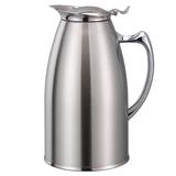 Service Ideas WP1SA 1 liter Pitcher w/ Double-Wall Insulation, Brushed Stainless, Silver