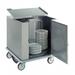 Carter-Hoffmann CD260 Unheated Enclosed Dish Cart, Dish Dividers for 252 12 1/2" Plates, Silver