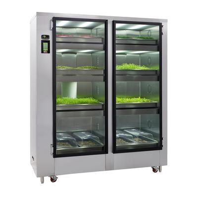 Carter-Hoffmann GC42 Full Height Non-Insulated Mobile Growing Cabinet w/ 16 Growing Flat Capacity, 120v, 120 V, Stainless Steel