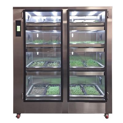 Carter-Hoffmann GC42 Full Height Non-Insulated Mobile Growing Cabinet w/ (16) Growing Flat Capacity, 120v, 120 V, Stainless Steel