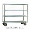 Carter-Hoffmann T723 Queen Mary Cart - 3 Levels, 1500 lb. Capacity, Aluminum, Marine Edges, 3 Shelves