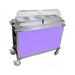 Cadco CBC-HH-L7 55 1/2" Hot Food Table w/ (2) Wells & Enclosed Base, 120v, Purple