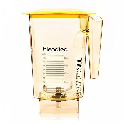 Blendtec 40-710-13 90 oz WildSide Jar w/ Yellow Hard Lid & 4" Wingtip Blade - Tritan, Yellow
