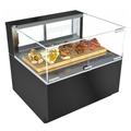 Structural Concepts NR3633HSV Reveal 35 3/4" Full Service Freestanding Heated Display Case - (1) Level, 208-240v/1ph, Black