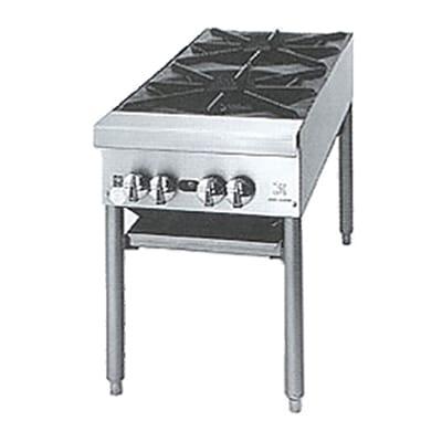 Jade Range JSP-218 2 Burner Stock Pot Range, Natural Gas, Stainless Steel, Gas Type: NG