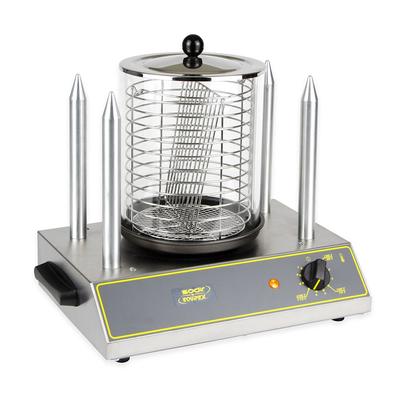 Equipex CS4E Hot Dog Steamer w/ 40 Hot Dog Capacity & 4 Toasting Spikes, 120v, Stainless Steel