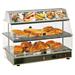 Equipex WDL-200 24" Self Service Countertop Heated Display Case - (2) Shelves, 120v, 2 Shelves, Silver