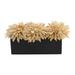 Nearly Natural 6in. Dahlia Artificial Arrangement in Black Planter Cream