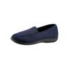 Hausschuh, Damen, Gr. 42, blau (marine), Textil, Schuhe Slipper Hausschuh