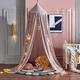 Kids Bed Canopy for Bedroom,Children Bed Canopy Round Dome Mosquito Net,Reading Room Decorations,Nursery Room Decorations,Kids Princess Play Tents,Hanging Blocking Light Canopy for Baby Color F