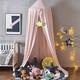 Kids Bed Canopy for Bedroom,Children Bed Canopy Round Dome Mosquito Net,Reading Room Decorations,Nursery Room Decorations,Kids Princess Play Tents,Hanging Blocking Light Canopy for Baby Color A