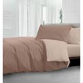 HomeLife Italy Winter Double Duvet | Reversible Winter Duvet | Warm Hypoallergenic Colored Double Quilt | Made in Italy | Cream/Beige | Double (250x250)