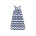Gap Kids Dress - A-Line: Blue Chevron/Herringbone Skirts & Dresses - Size Small
