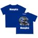 Youth Royal Memphis Tigers Dripping Helmet T-Shirt