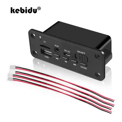 Kebidu-Carte décodeur MP3 WMA Bluetooth DC 5V Audio Tech USB Radio TF Récepteur FM sans fil