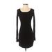 Express Cocktail Dress - Mini: Black Solid Dresses - Women's Size X-Small