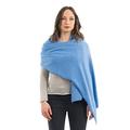 Dalle Piane Cashmere - Stola aus Kaschmir-Gemisch - Made in Italy - Damen, Farbe: Hellblau, Einheitsgröße