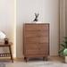 Rye Studio Santos Modern High Chest Dresser w/ Goove Handles