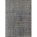 Ahgly Company Indoor Rectangle Mid-Century Modern Carbon Gray Oriental Area Rugs 5 x 8