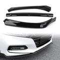 BFY For Honda Accord 10th 2018 2019 2020 Car Front Bumper Lip Trim Around Grill Lip Protection Cover Gloss Black