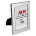 JAM Paper Silver Plated Metal Picture Frames 5 x 7 inches Silver Inner Panel 2/Pack