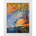 Fagan Dorothy 25x32 White Modern Wood Framed Museum Art Print Titled - Cadmium Winter Solstice III