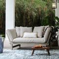 Westlake Solid Wood Outdoor Convertible Sofa Daybed Oyster Cushion