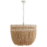 Arteriors- Nina Chandelier- 28" Natural Wood