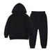 Dadaria Toddler Sweatshirt 12Months-13Years 2PCS Outfits Kids Sports Tracksuits Long Sleeve Pullover Hoodies Sweatshirt And Sweatpants Fall Winter Suit Black 10-11 Years Toddler