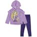 Disney Princess Rapunzel Toddler Girls Fleece Hoodie and Leggings Outfit Set Infant to Big Kid