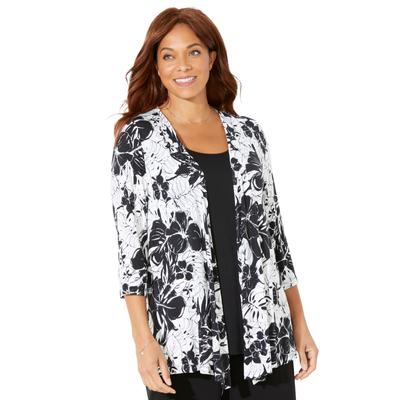 Plus Size Women's Cardigan and Tank Duet by Cather...