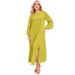 Plus Size Women's Bell-Sleeve Maxi Dress by June+Vie in Light Moss (Size 26/28)