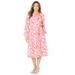 Plus Size Women's Liz&Me® Peasant Wrap Dress by Liz&Me in Pink Burst Paisley (Size 6X)