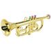 Trumpet 3 Tones 3 Colored Keys Simulation Play Mini Musical for Children Birthday Party Toy Gold