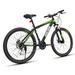 SOCOOL Mountain Bike for Adults 26 inch 21-Speed Bicycle for Men Women -Black & White & Green GT2115BK