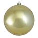 The Holiday Aisle® Matte Commercial Shatterproof Christmas Ball Ornament Plastic in Yellow | 4 W x 4 D in | Wayfair