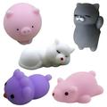 Christmas Gifts for Kids 5Pack Cute Animal Toys Stress Relief Set Slow Rising Fidget Toys for Kids Adults Fun Gifts for Child Teens Xmas Holiday Birthday