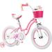 RoyalBaby Stargirl Kids Bike 12 Inch Girls Bicycle for Children with Kickstand Basket Rose Pink