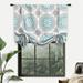 Orren Ellis Ebling Tie up Adjustable Balloon Floral Blackout Thermal Outdoor Rod Pocket Single Curtain Panel Polyester | 55 H in | Wayfair